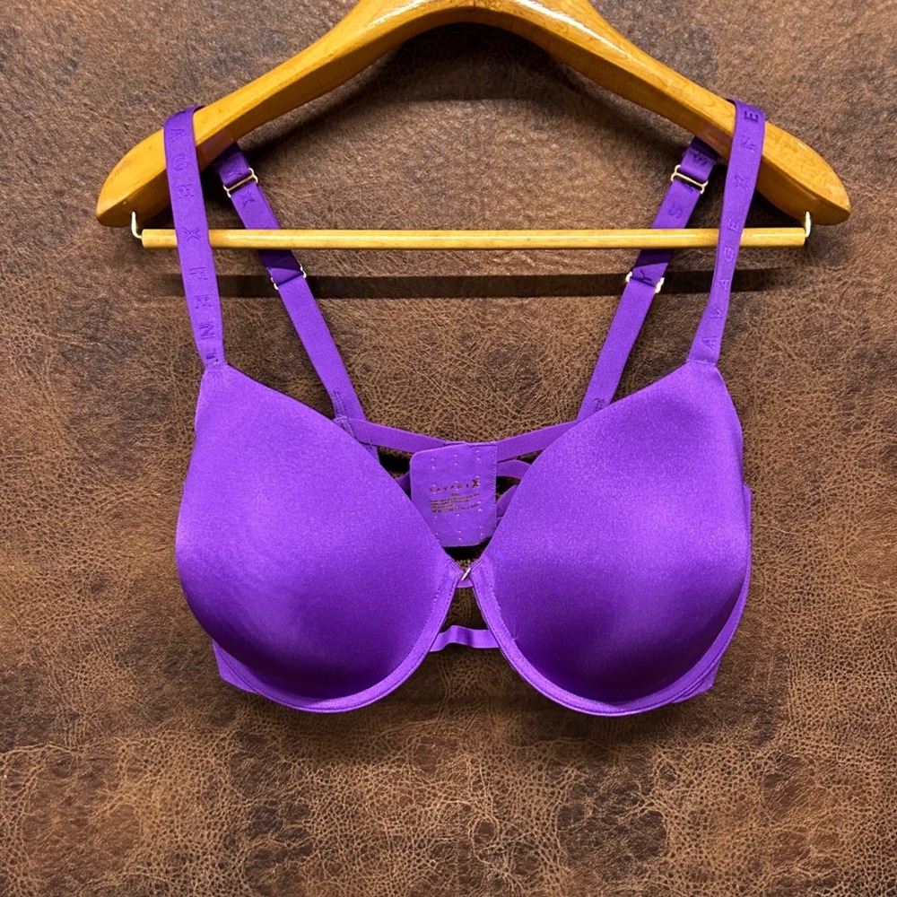 Savage X Fenty NWOT Purple 38H Lined Bra Adjustable Strap Back Hook Closure